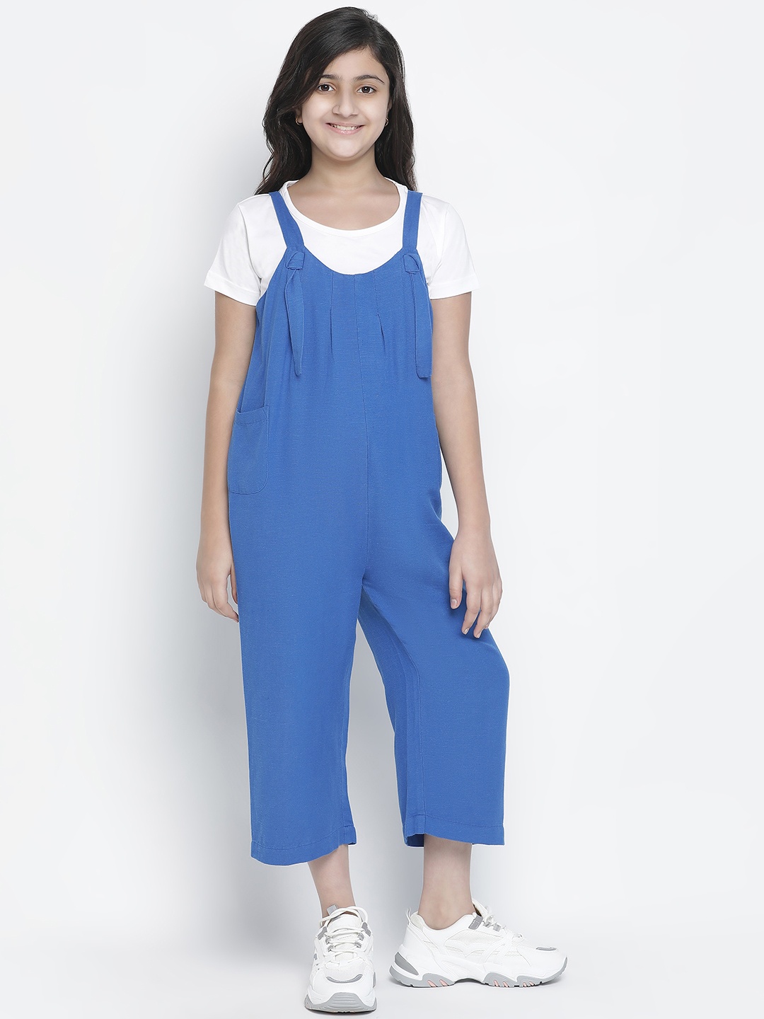 

Oxolloxo Girls Blue Basic Jumpsuit