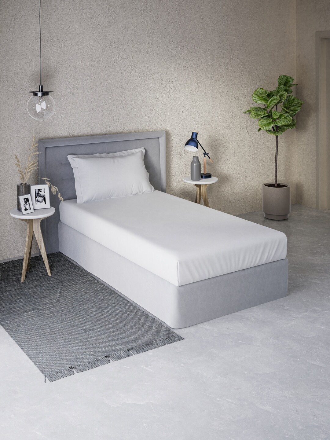 

DDecor White 180 TC Single Bedsheet with 1 Pillow Covers
