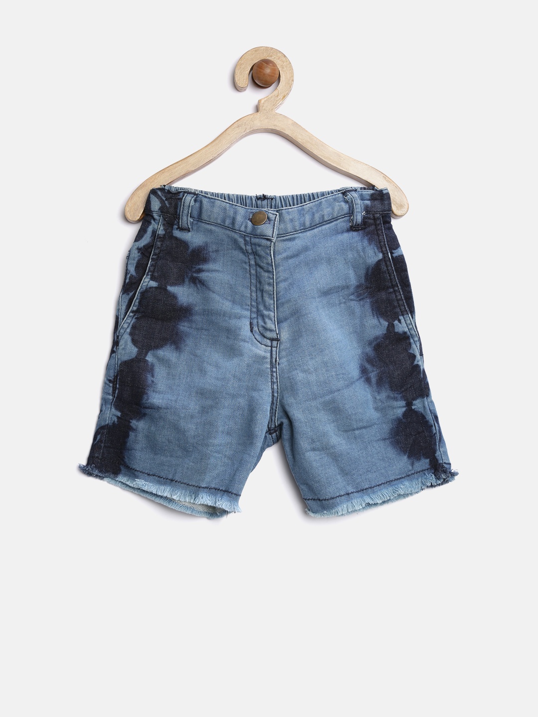 

StyleStone Girls Blue Dyed Denim Shorts