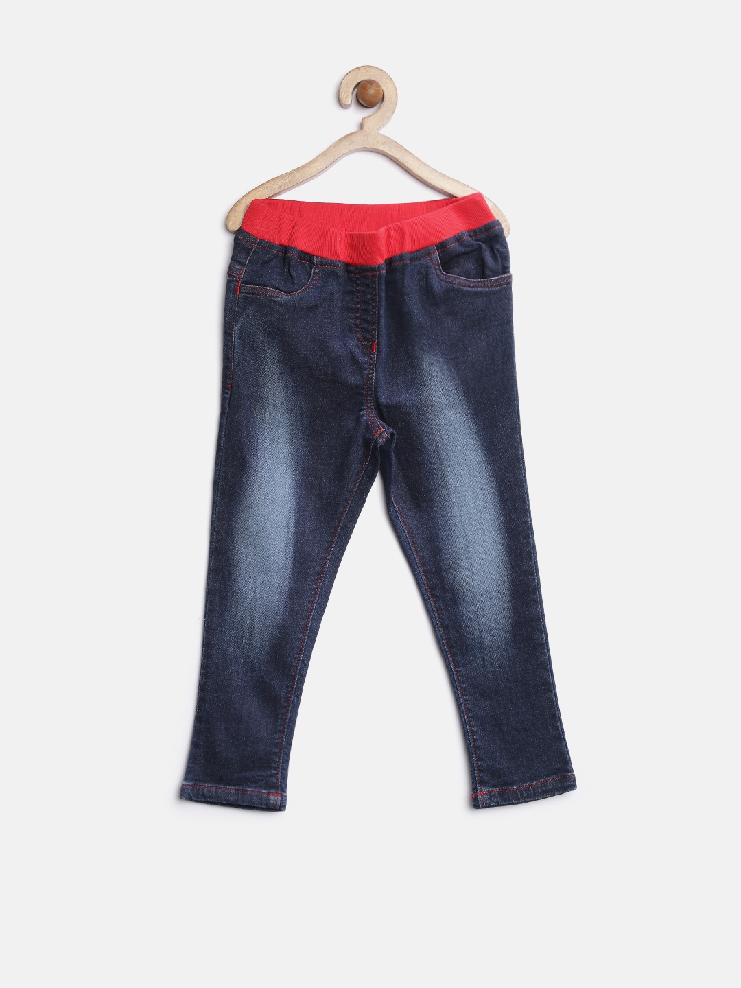 

StyleStone Girls Navy Washed Jeans, Navy blue