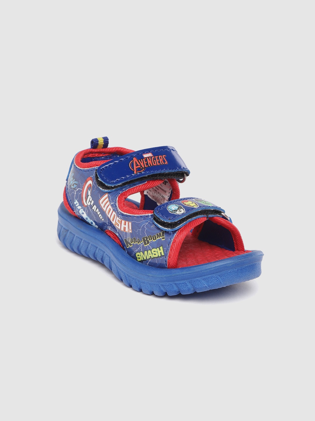 

toothless Boys Blue & Red Avengers Print Sports Sandals
