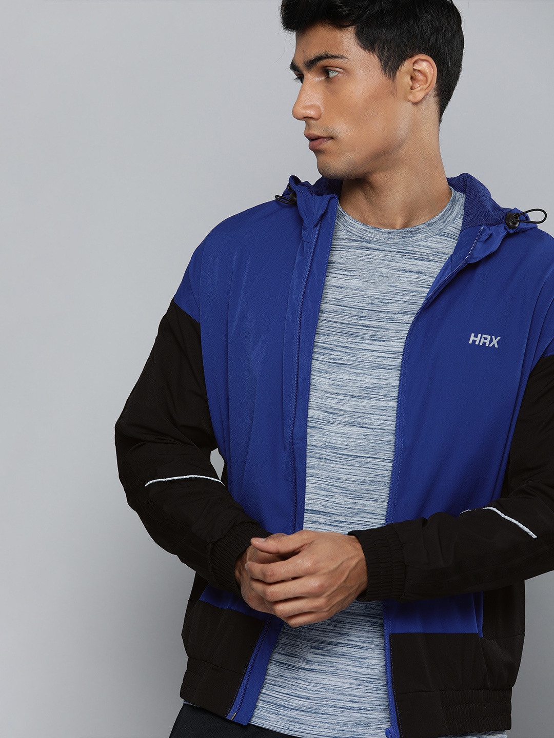 

HRX By Hrithik Roshan Training Men Blue Rapid-Dry Solid Jackets