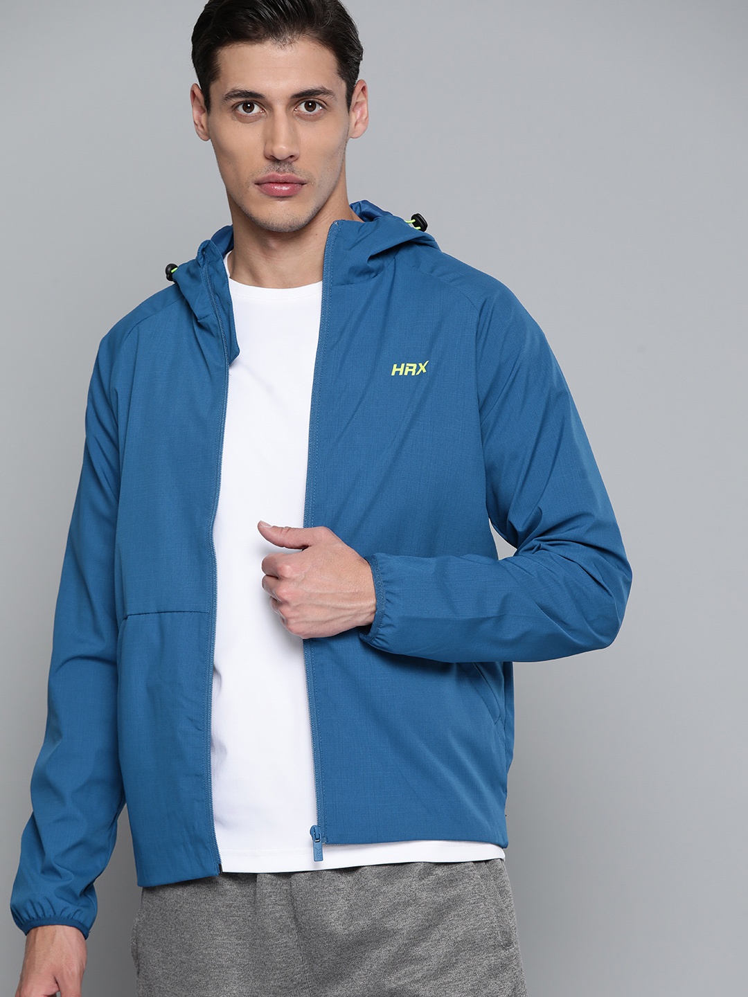 

HRX by Hrithik Roshan Training Men Strong Blue Rapid-Dry Solid Jacket
