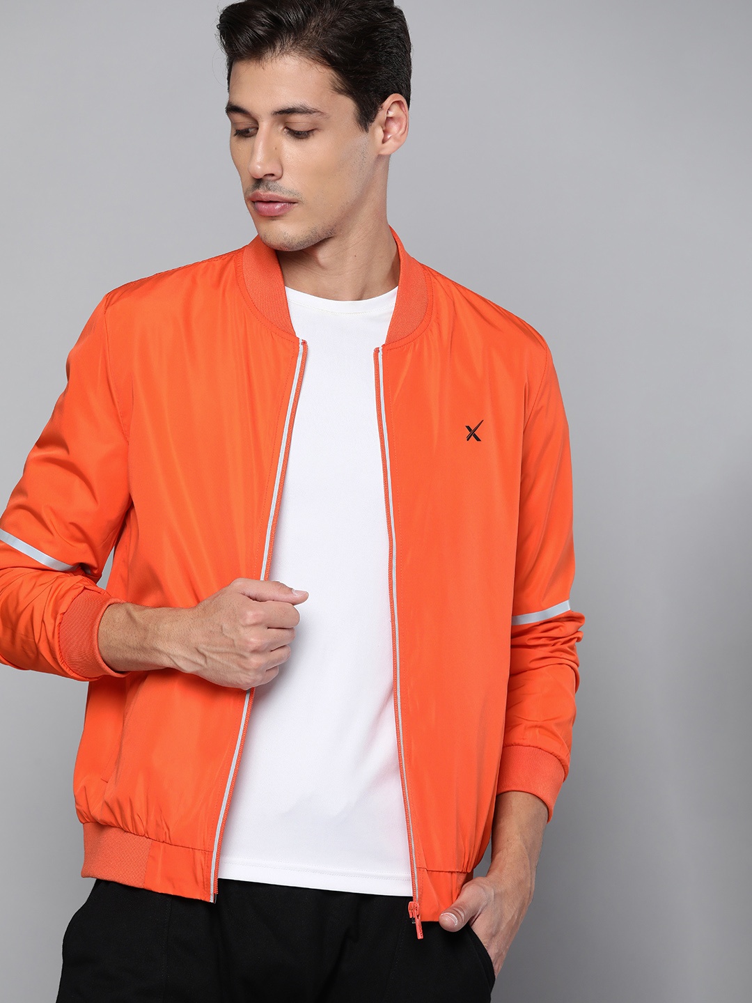 

HRX By Hrithik Roshan Training Men Orange Rapid-Dry Solid Jackets
