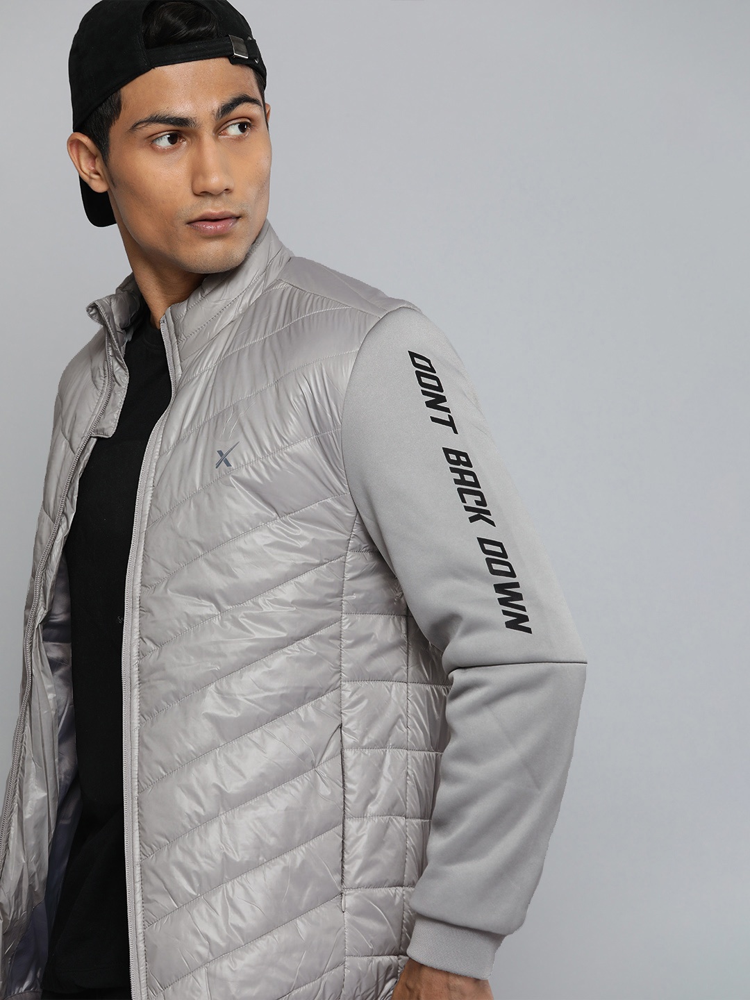 

HRX By Hrithik Roshan Lifestyle Men Grey Rapid-Dry Solid Jackets