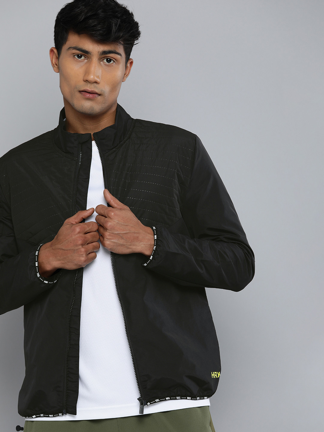 

HRX By Hrithik Roshan Training Men Jet Black Rapid-Dry Solid Jackets