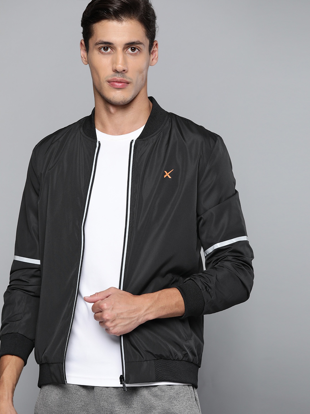 

HRX By Hrithik Roshan Training Men Designer to Comment Rapid-Dry Solid Jackets, Black