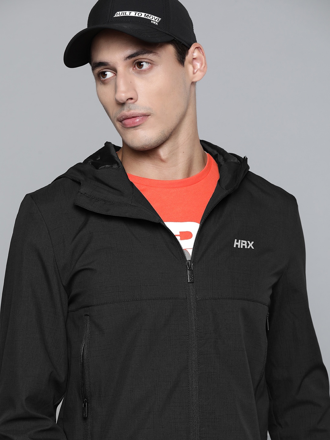 

HRX By Hrithik Roshan Training Men Black Rapid-Dry Solid Jackets