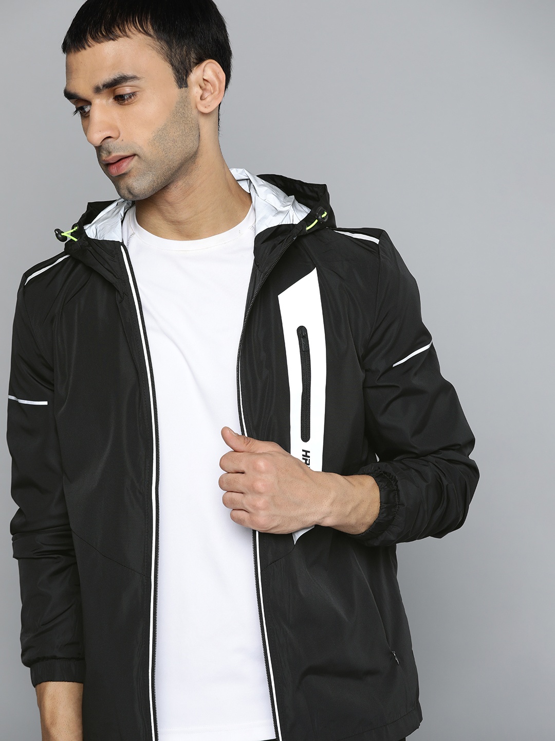 

HRX By Hrithik Roshan Training Men Jet Black Rapid-Dry Solid Jacket