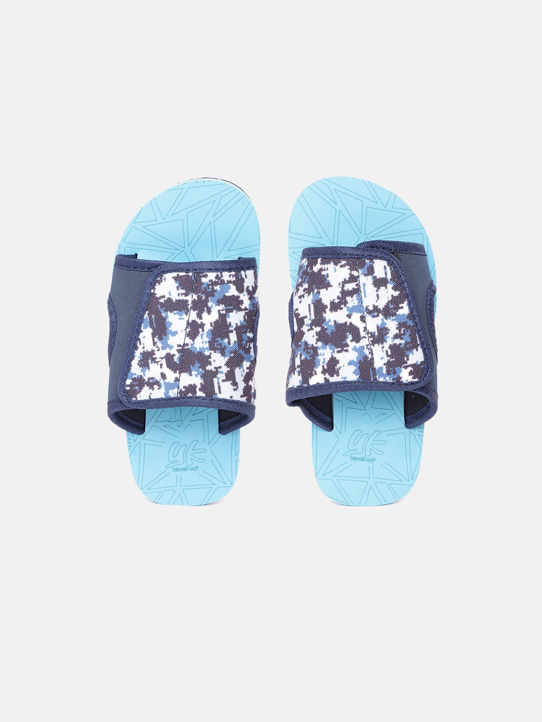 

YK Boys Blue & Brown Abstract Print Sliders