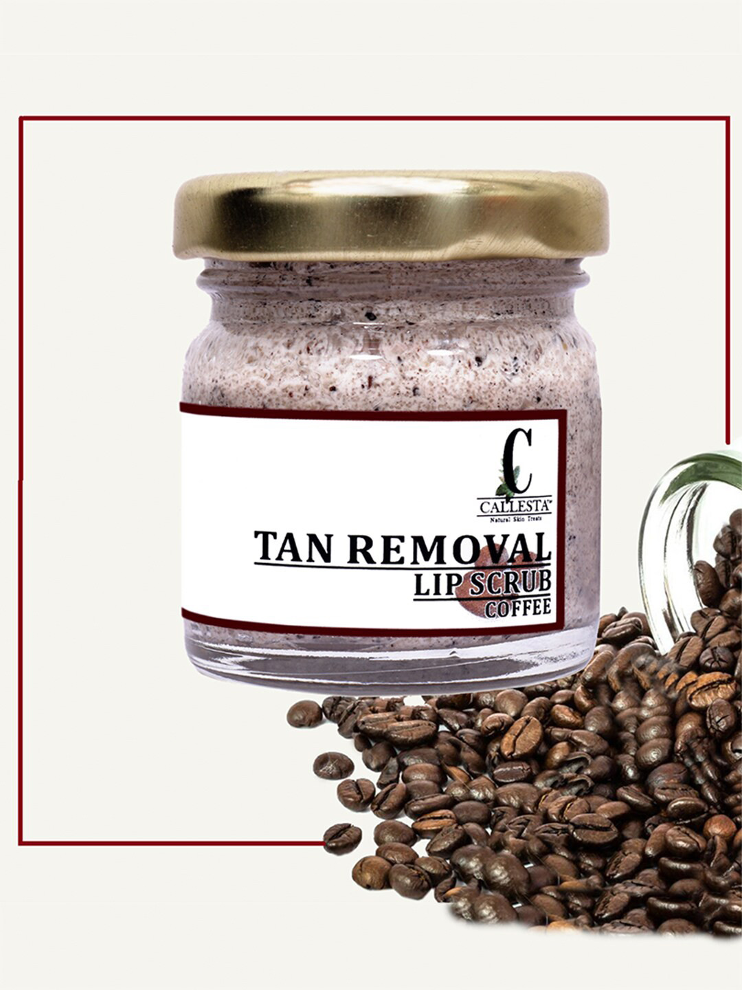 

Callesta Tan Removal Exfoliating Coffee Lip Scrub, Brown
