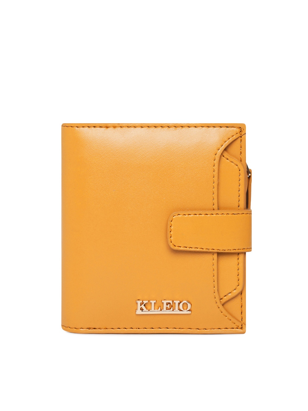 

KLEIO Women Vegan Multi Slot Card Holder Wallet, Mustard