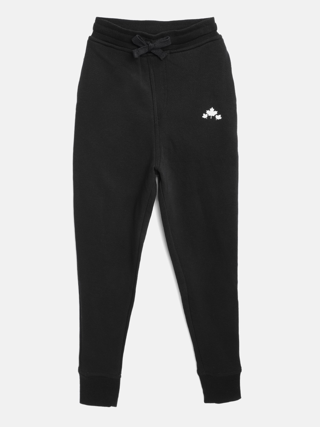 

Rute Boys Black Pure Cotton Solid Joggers