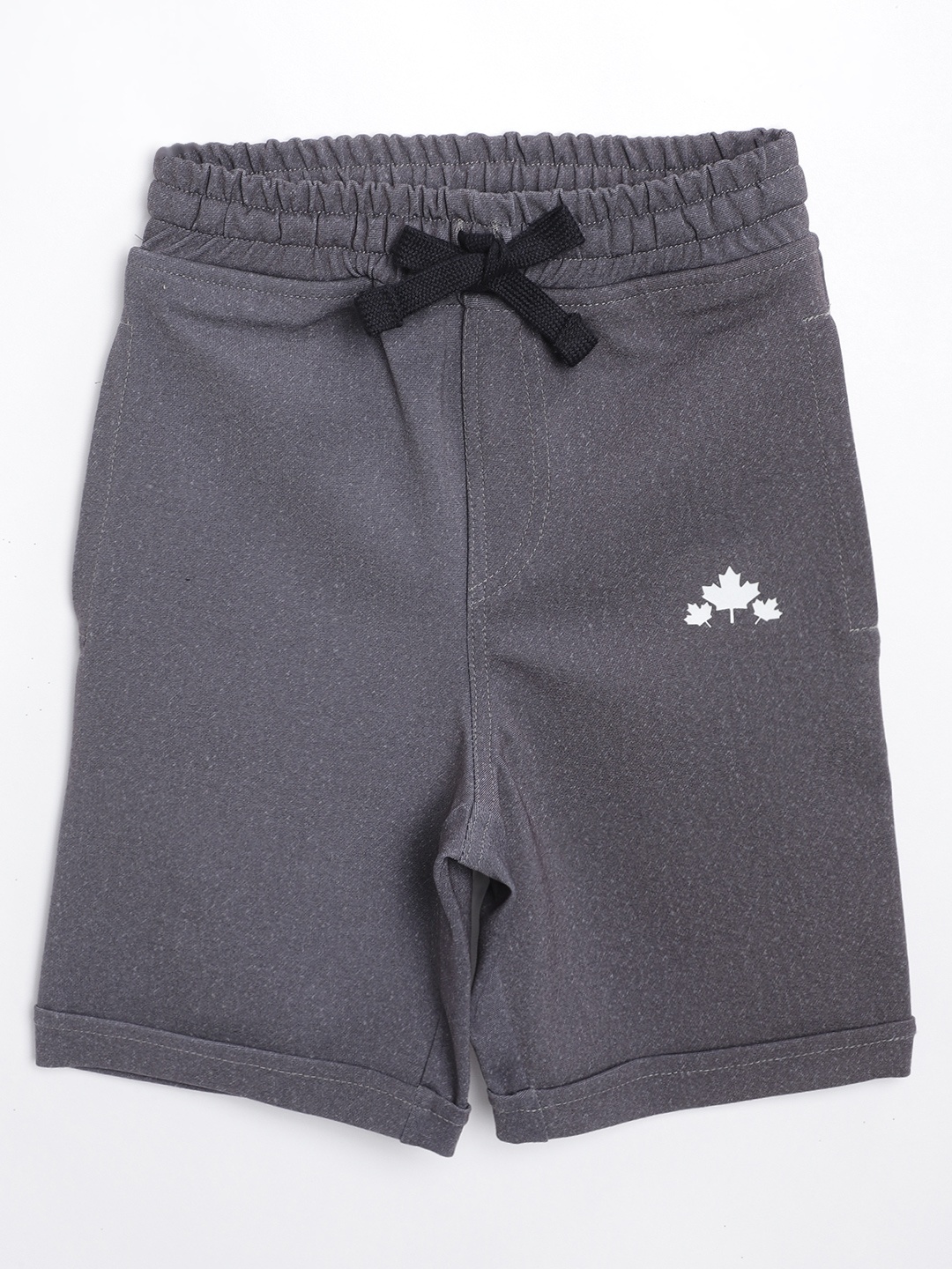 

Rute Boys Charcoal Grey Cotton Mid-Rise Regular Shorts