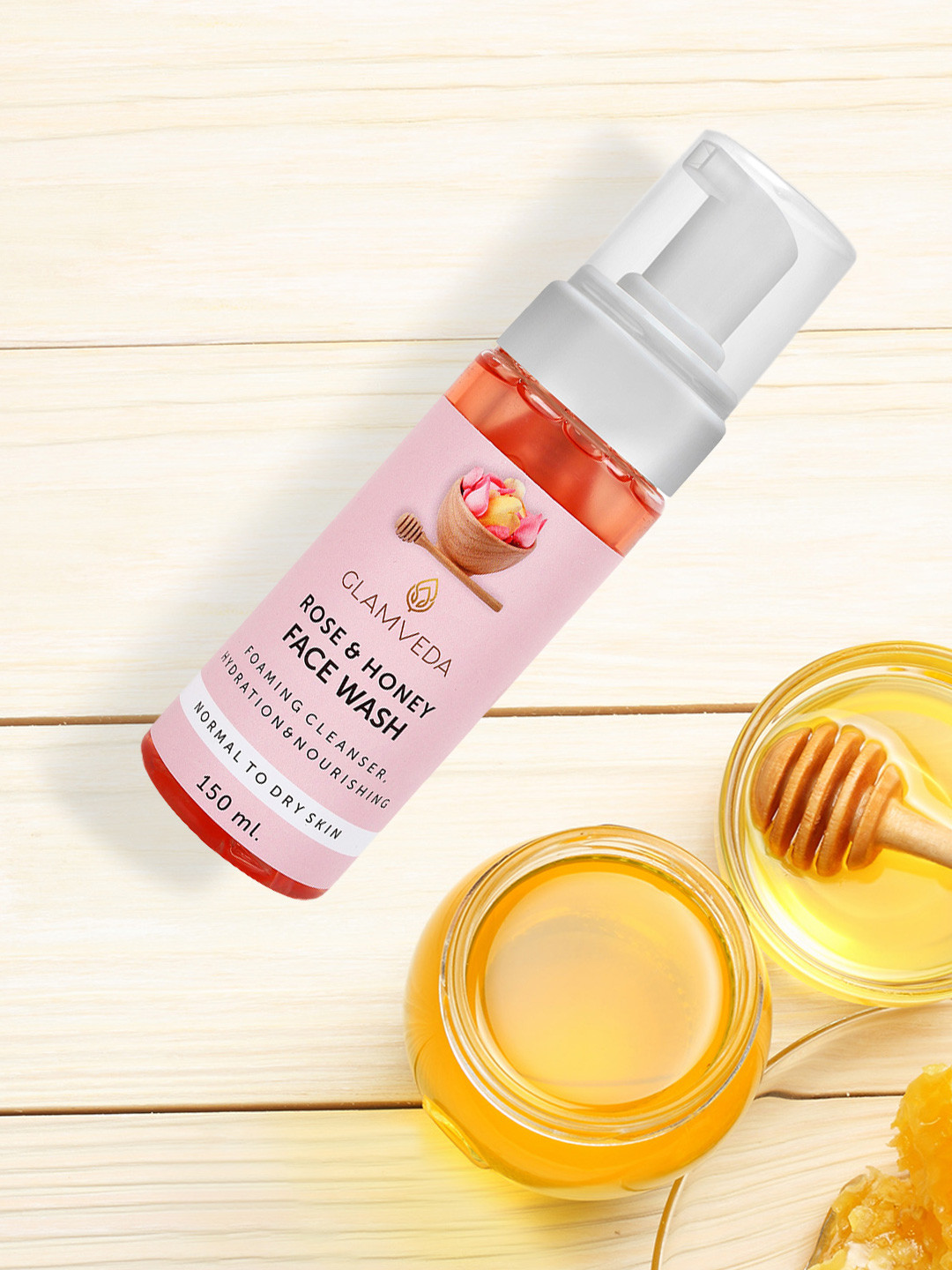 

GLAMVEDA Women Rose & Honey Hydrating Face Wash