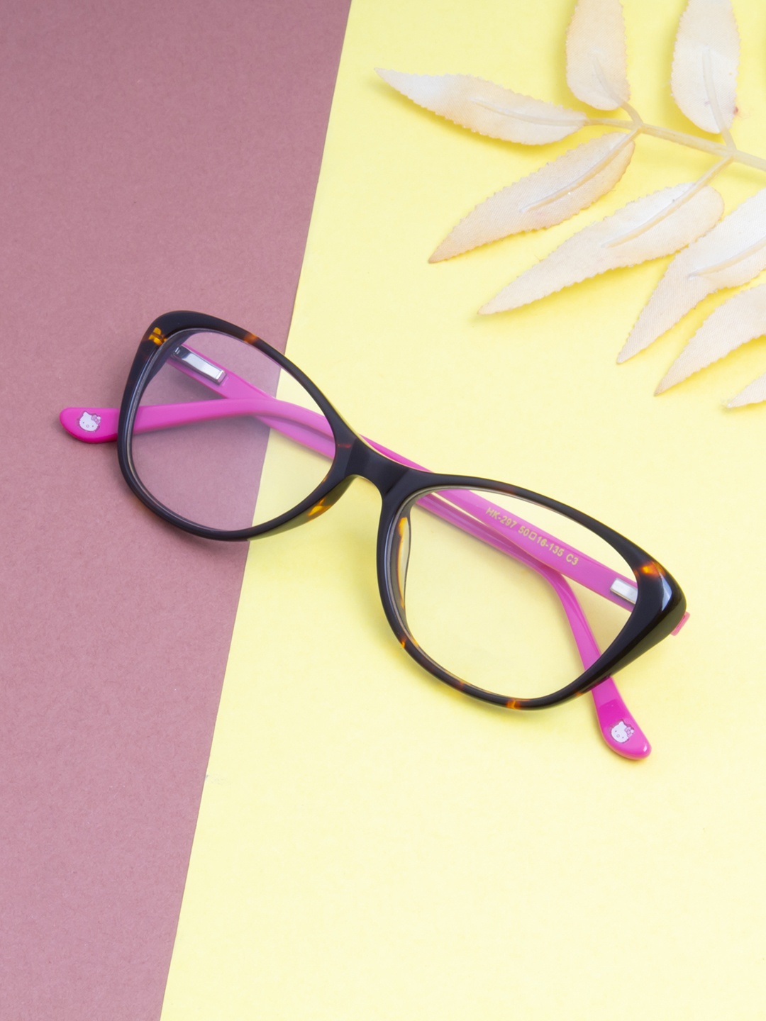 

Ted Smith Women Pink & Brown Full Rim Cateye Frames Eyeglasses