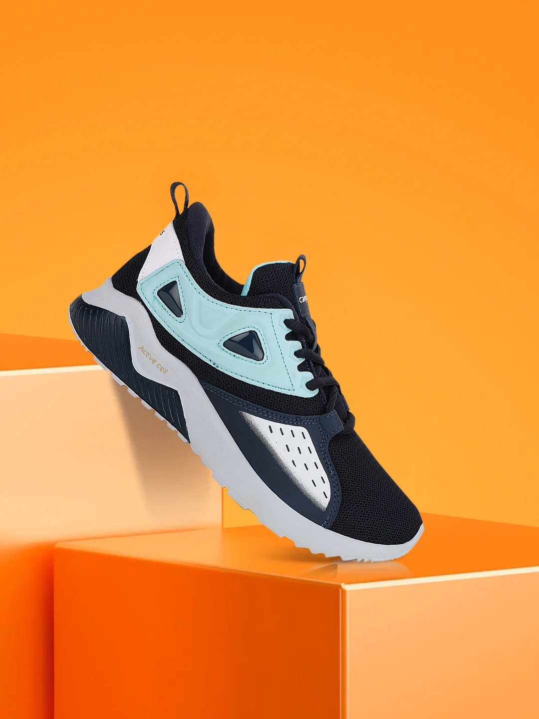 

Campus Unisex Kids Black Mesh Running Shoes