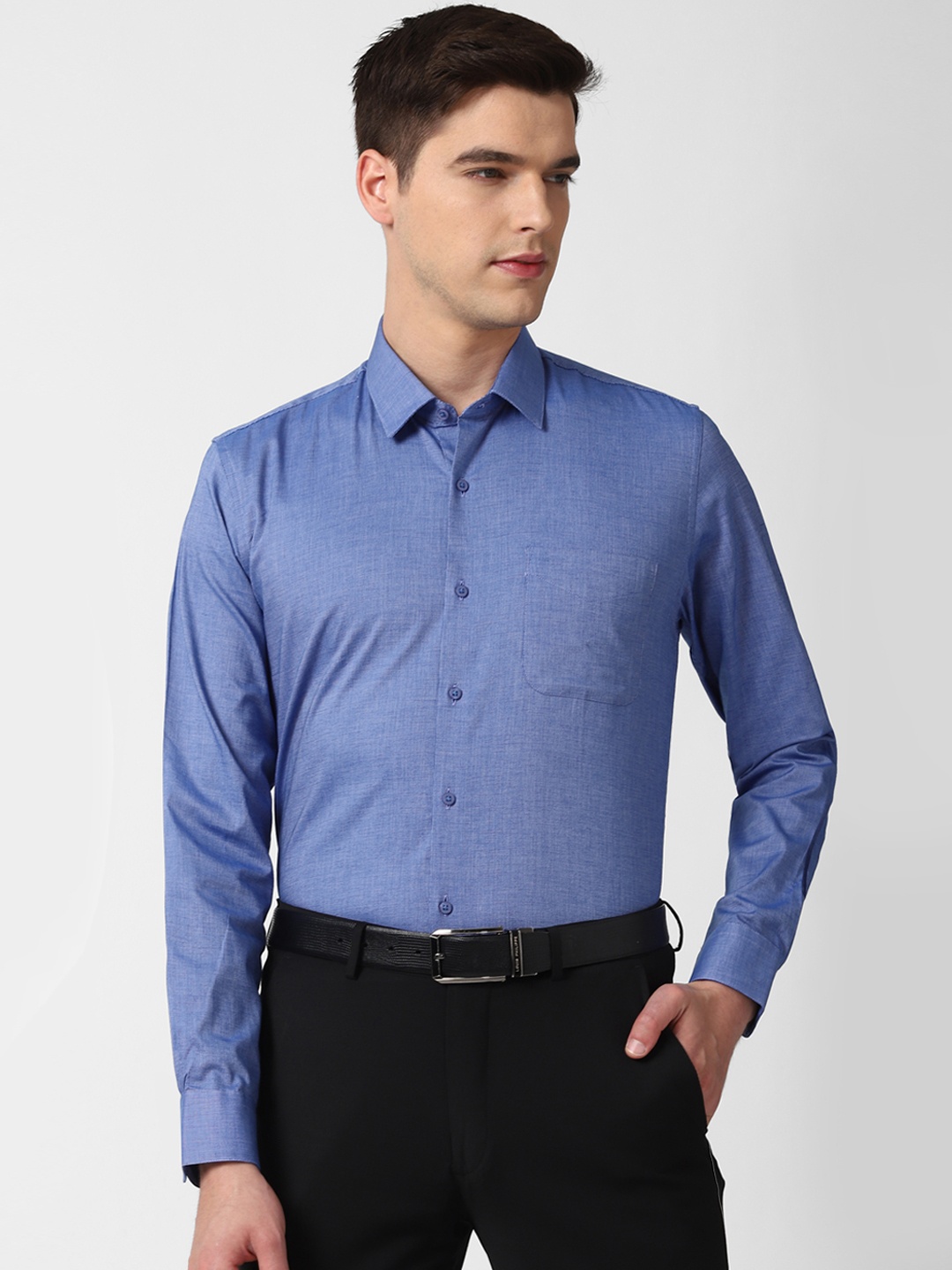 

Peter England Men Blue Slim Fit Formal Shirt