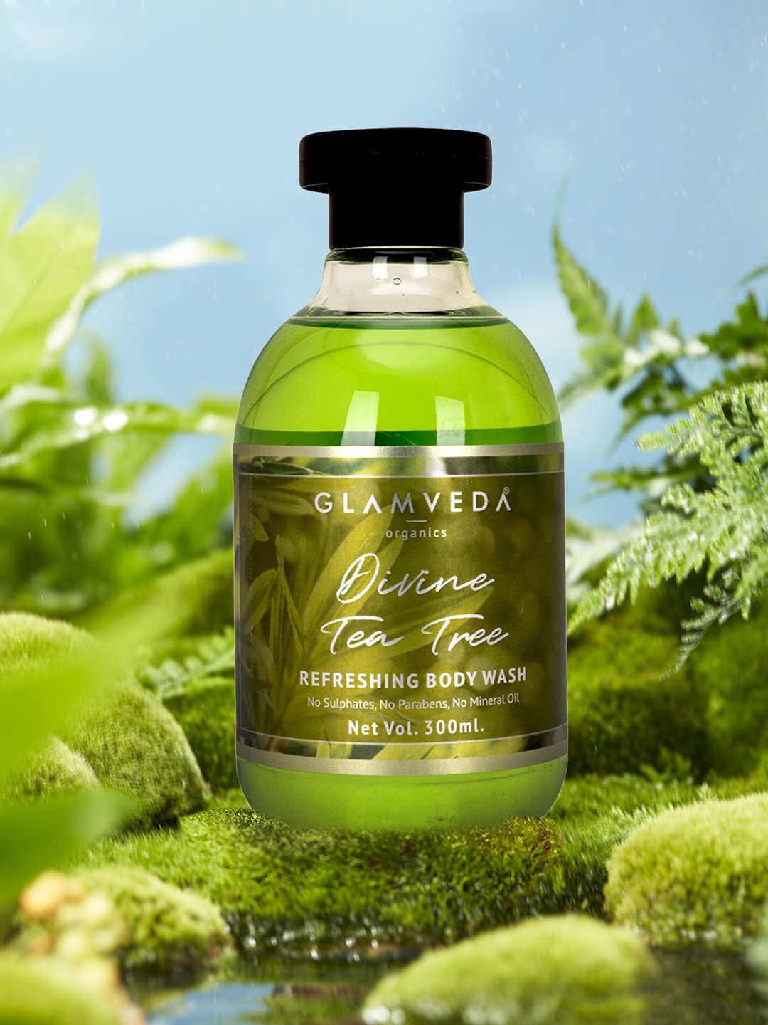 

GLAMVEDA Divine Tea Tree Refreshing Body Wash - 300 ML, Green