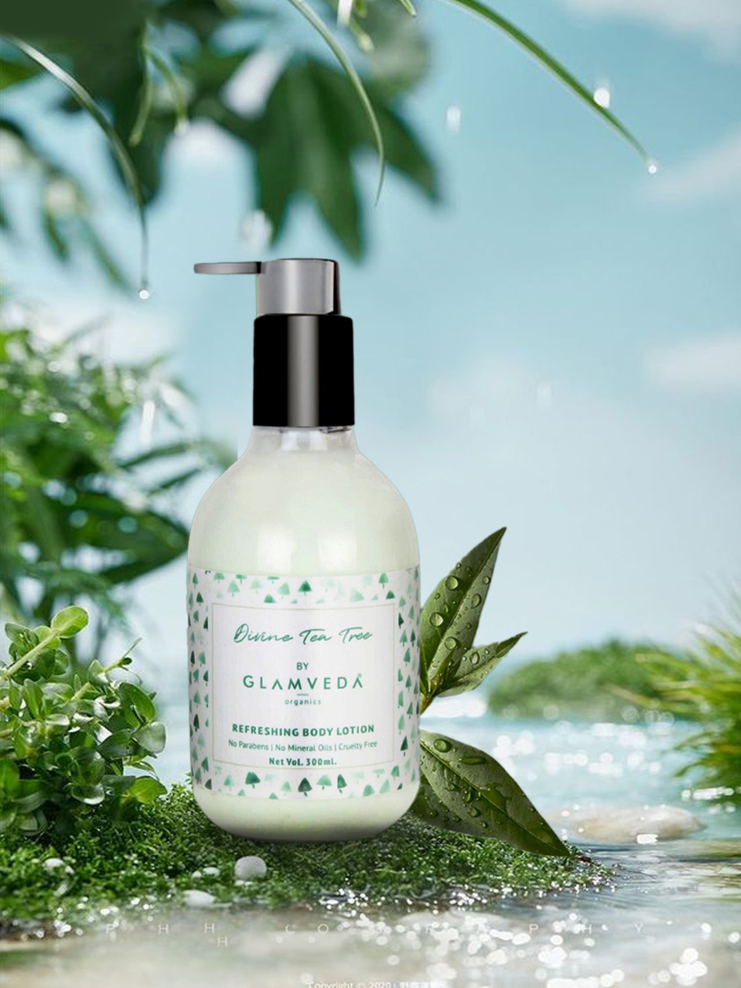 

GLAMVEDA Divine Tea Tree Refreshing Body Lotion - 300 ml, Green
