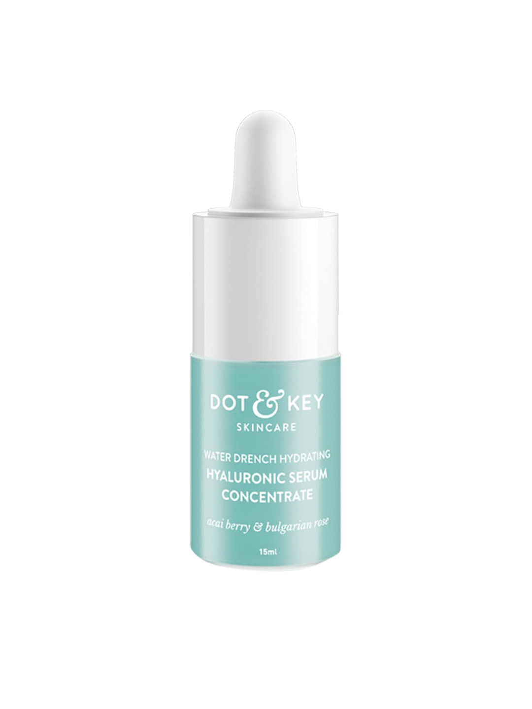 

DOT & KEY Hydrating Hyaluronic Face Serum with Vitamin C & E for Plump Glowing Skin 15 ml, Blue
