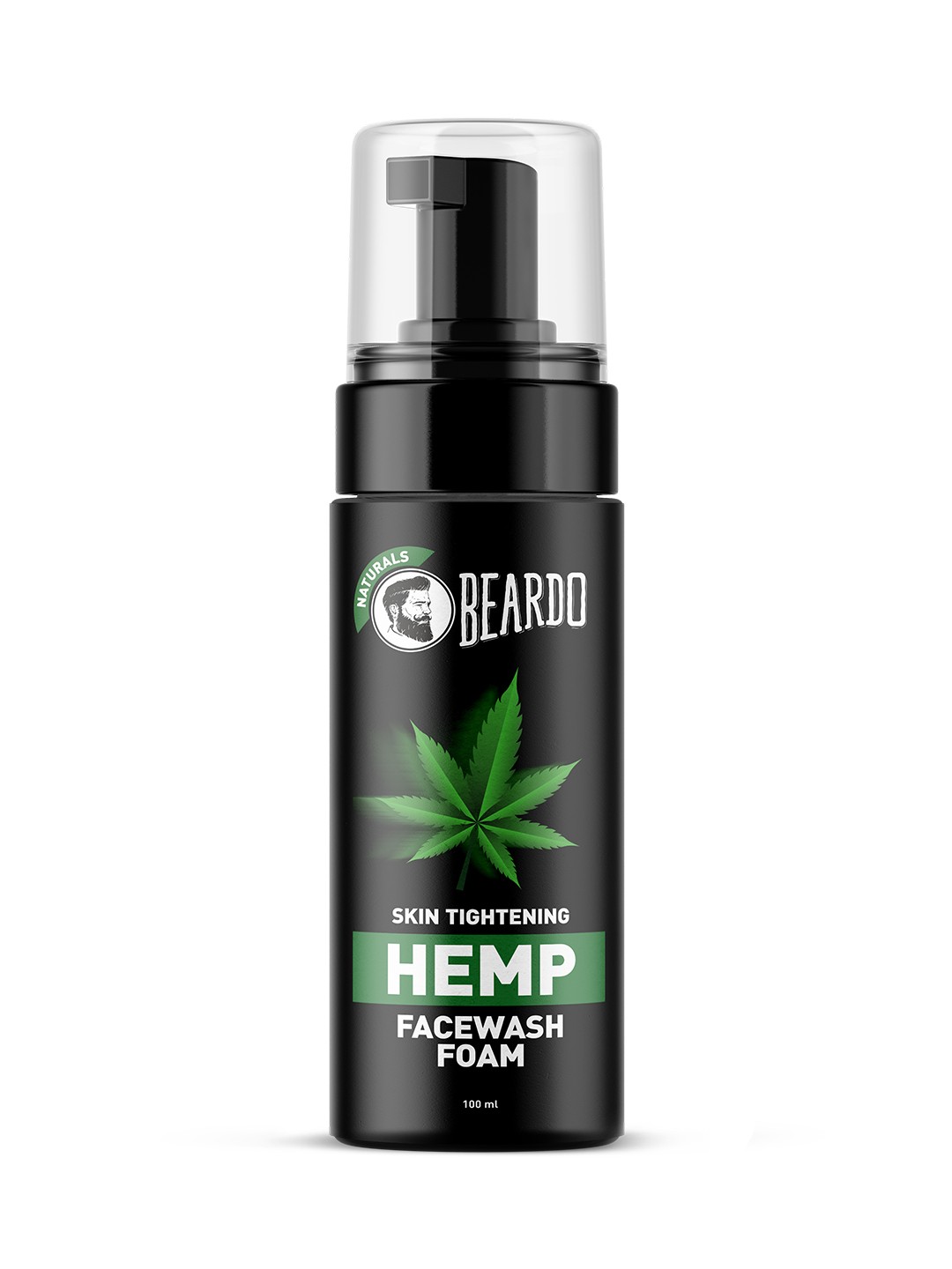 

BEARDO Men Skin Tightening Hemp Foam Face Wash - 100 ml, Black