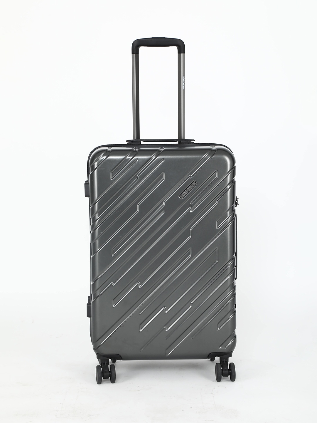 

Wildcraft Charcoal Textured Medium Trolley Bag