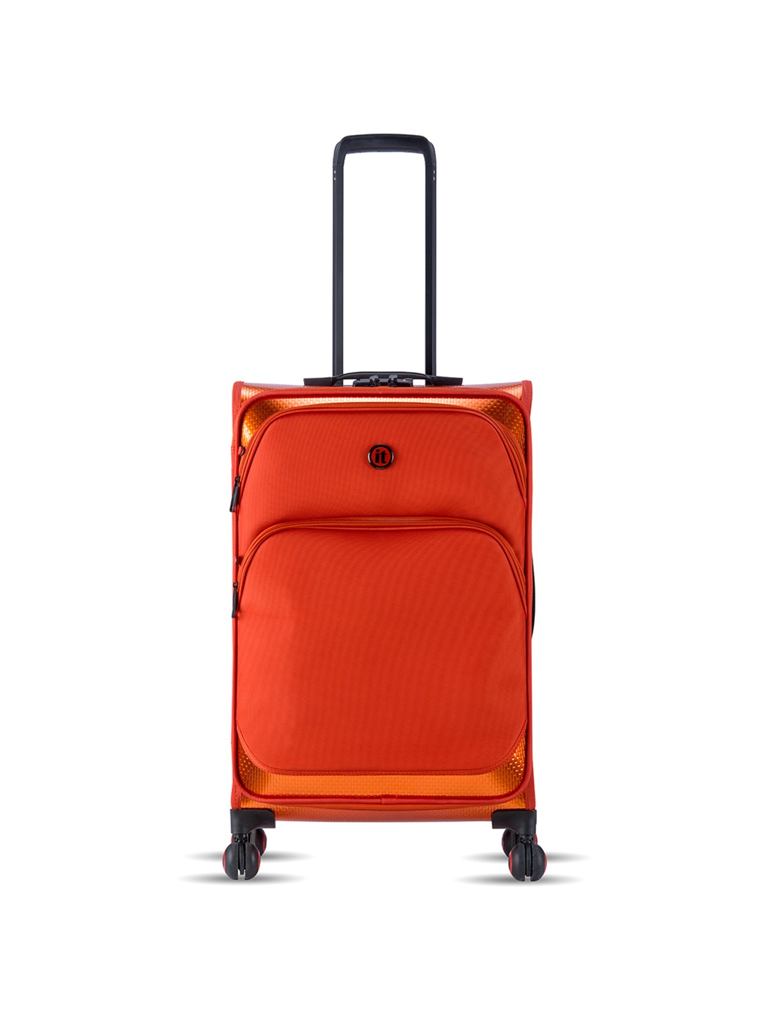 

IT luggage Red Solid Soft-Sided Medium Trolley Bag