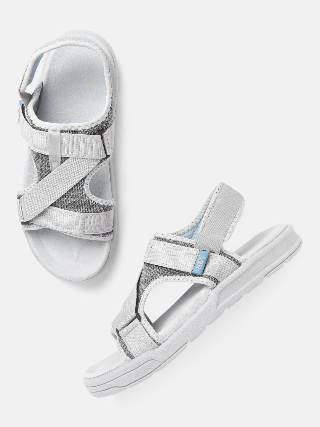 

HRX by Hrithik Roshan Men Grey Hook & Loop Athleisure Sandals