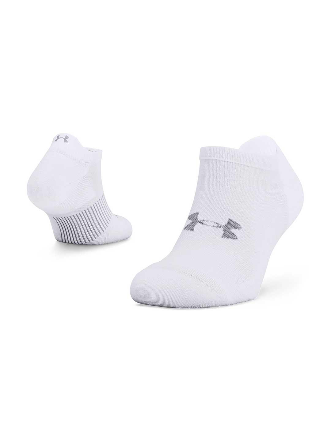 

UNDER ARMOUR Unisex Patterned Dry Run No Show Shoe Liners, White