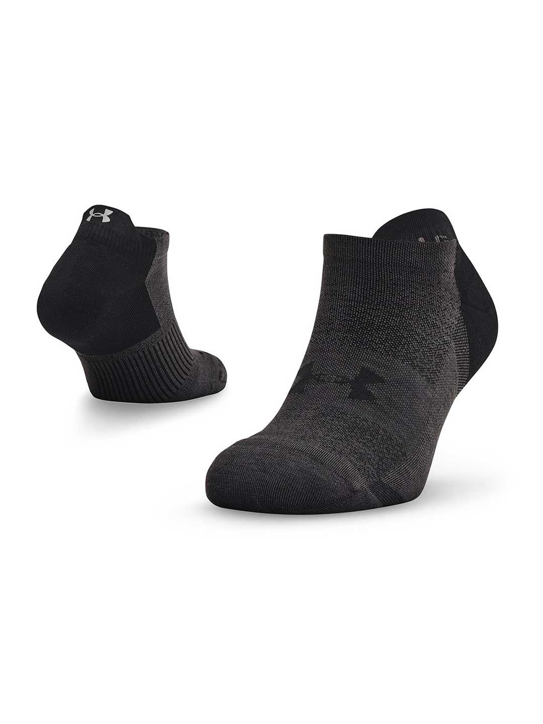

UNDER ARMOUR Unisex Patterned Dry Run No Show Shoe Liners, Black