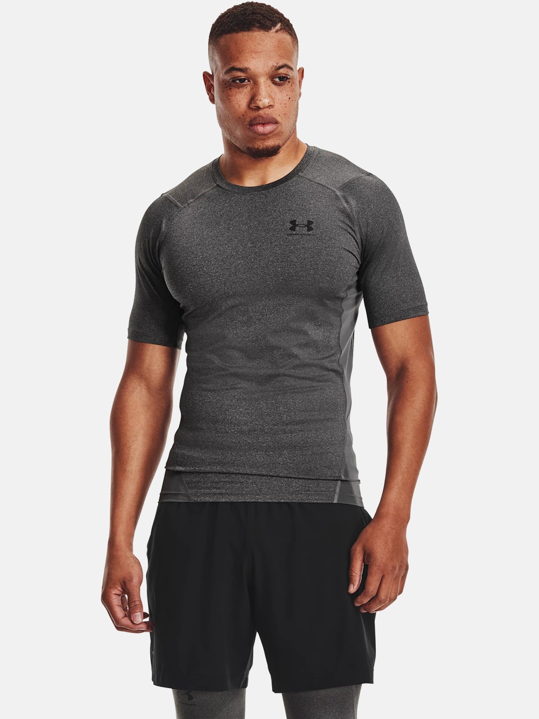 

UNDER ARMOUR Heatgear Short Sleeve Compression T-shirt, Grey