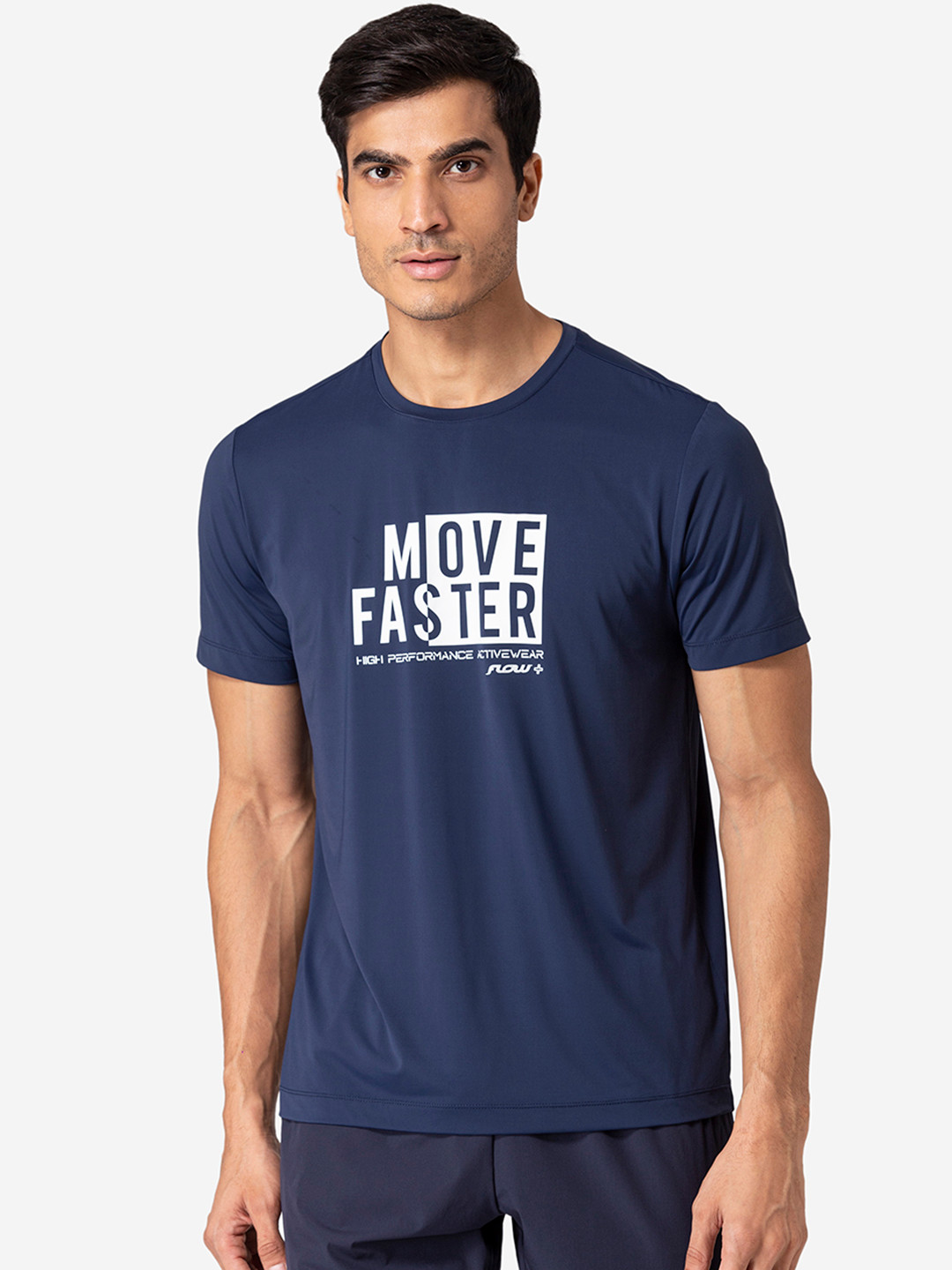 

Red Tape Men Blue Typography Printed Slim Fit T-shirt