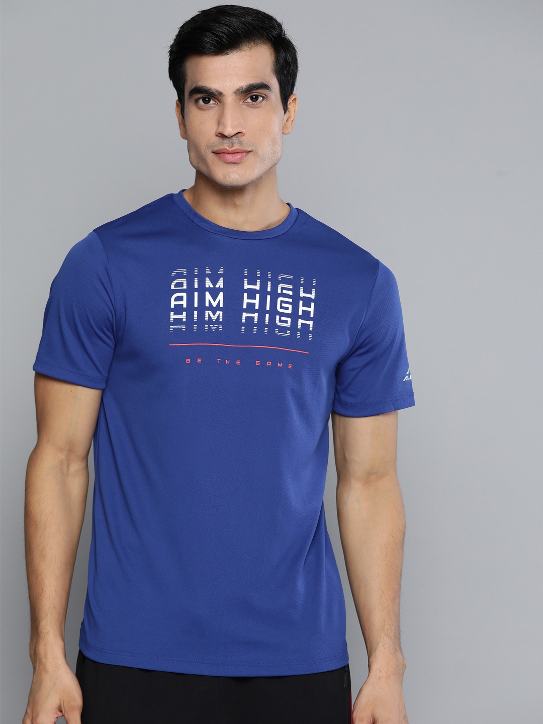 

Alcis Men Blue Typography Printed T-shirt