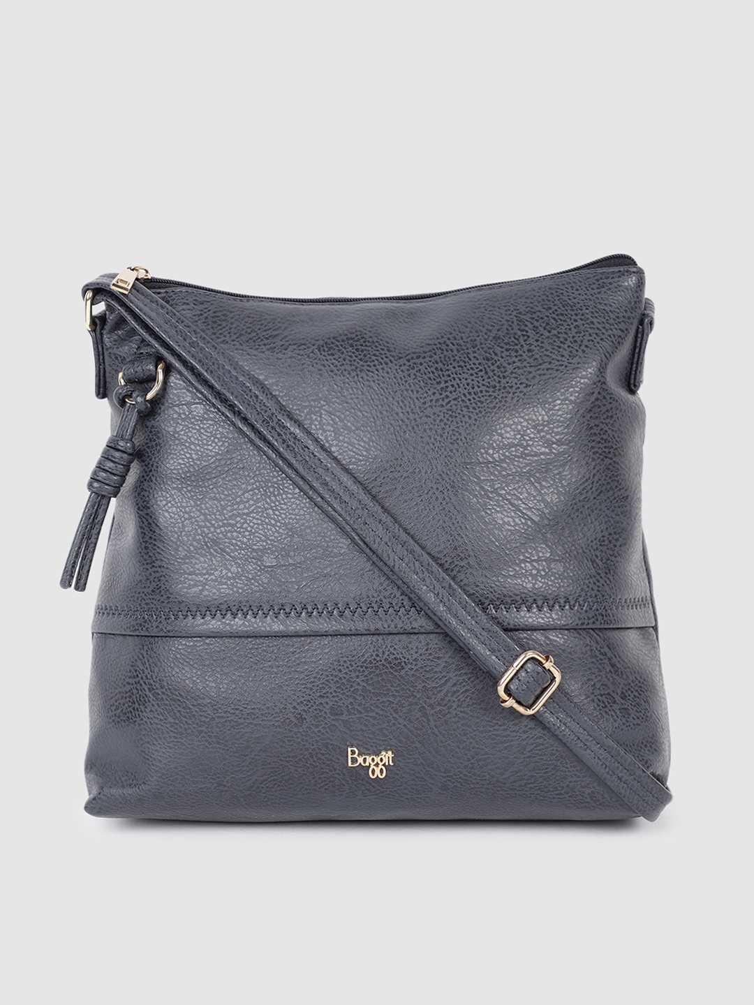 

Baggit Blue Textured Structured Sling Bag