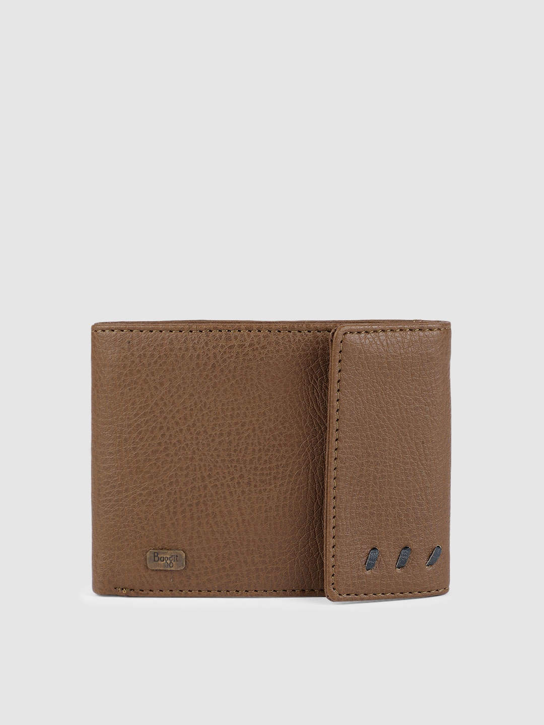

Baggit Men Brown Solid GW MIRAGE ENGLISH ThreeFold Wallet