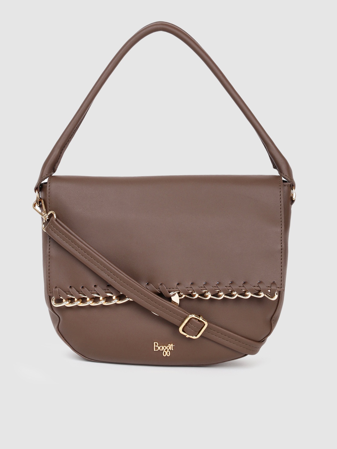 

Baggit Beige Half Moon Sling Bag