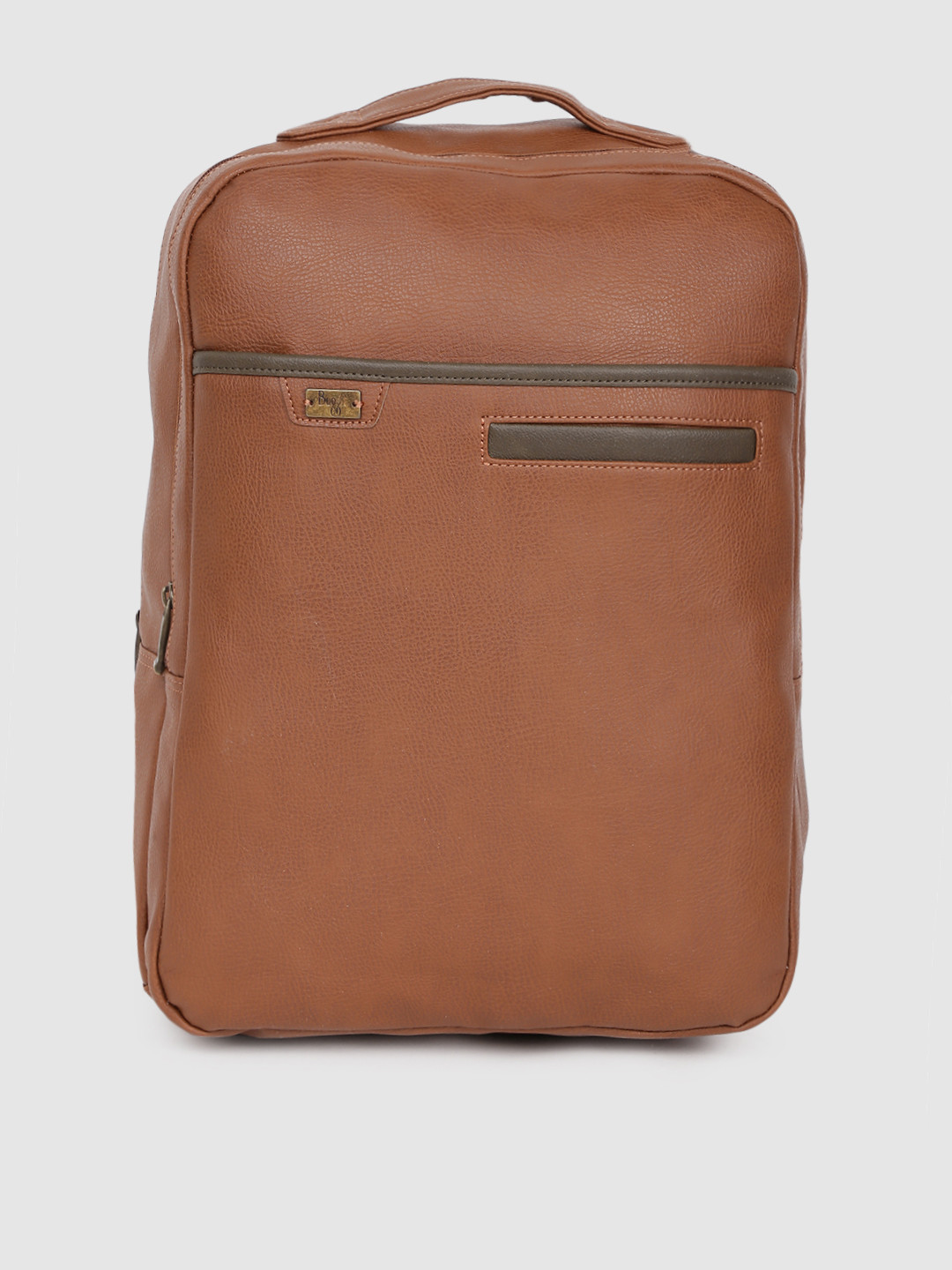 

Baggit Men Tan Brown Textured Backpack