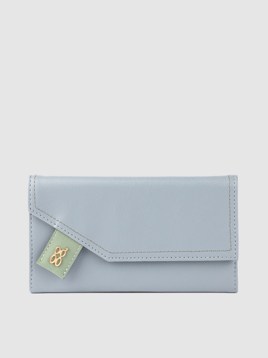 

Baggit Women Blue Solid Two Fold Wallet