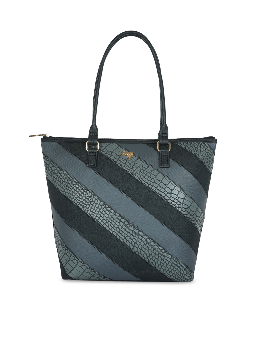 

Baggit Black Colourblocked Structured Shoulder Bag