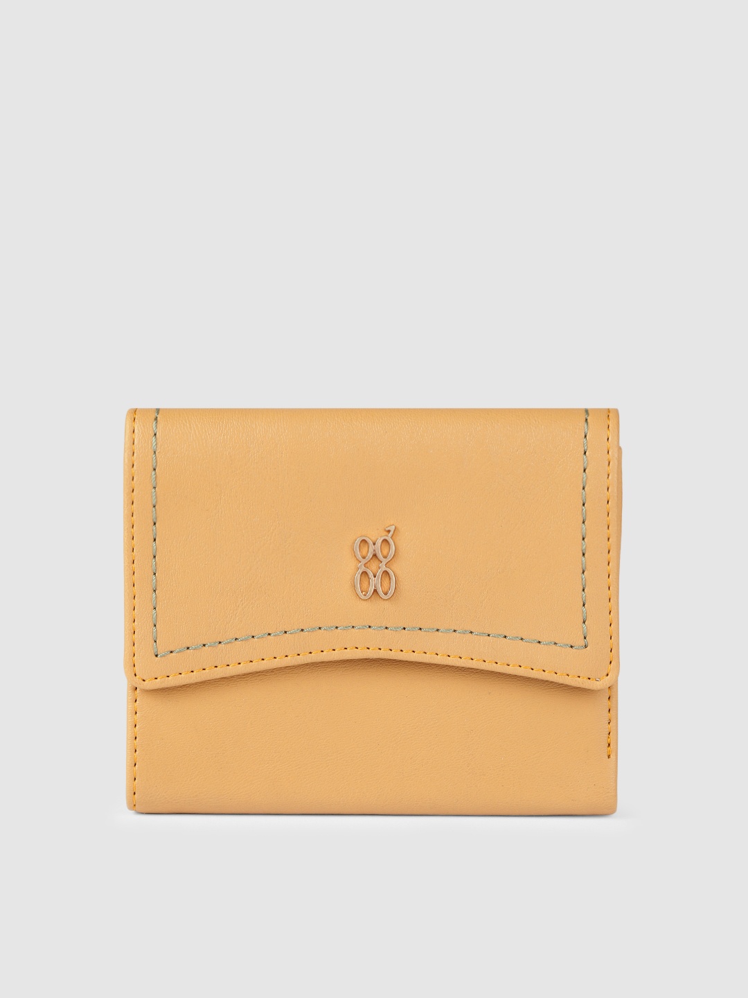 

Baggit Women Yellow Solid Three Fold Wallet