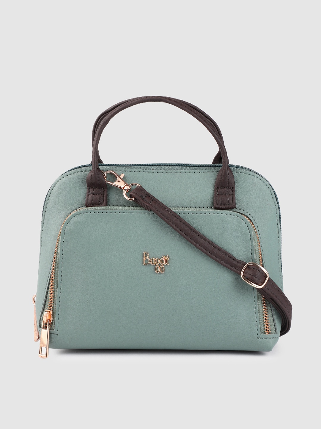 

Baggit Women Blue Solid Handheld Bag