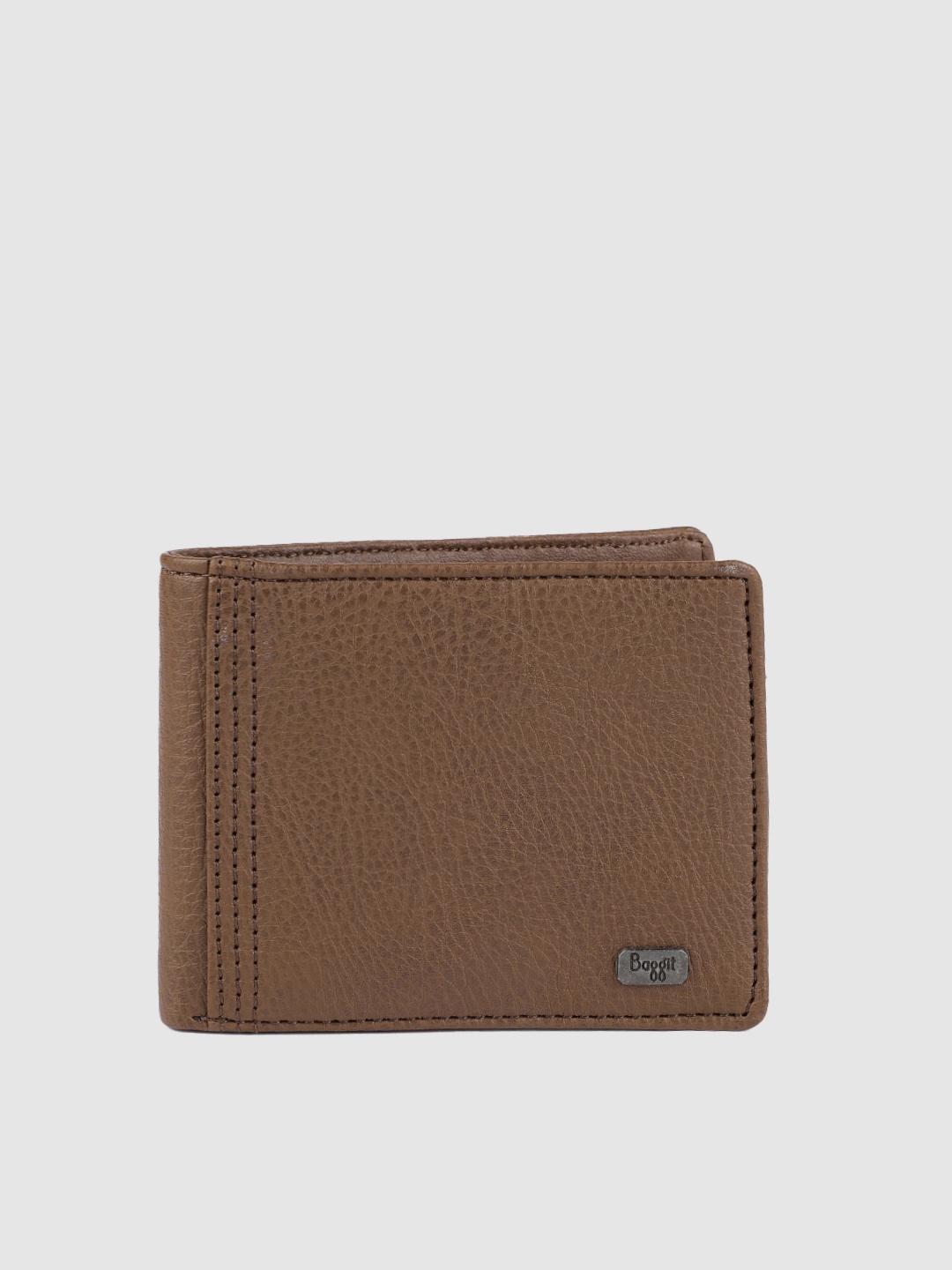 

Baggit Men Brown Solid Two Fold Wallet