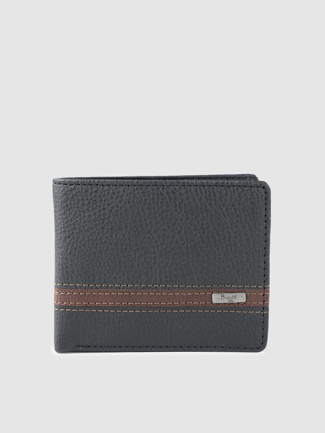 

Baggit Men Blue Solid Two Fold Wallet