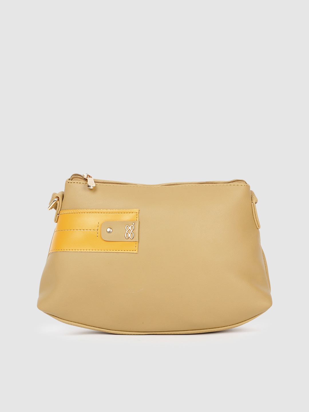 

Baggit Yellow Structured Sling Bag