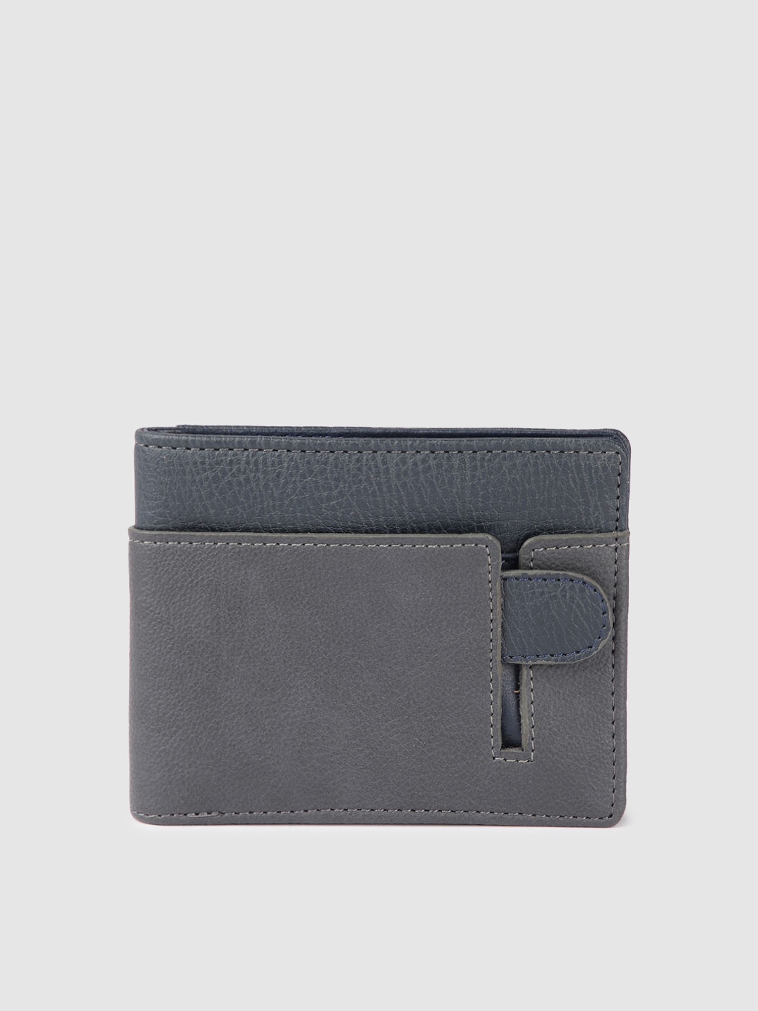 

Baggit Men Colourblocked Two Fold Wallet, Blue