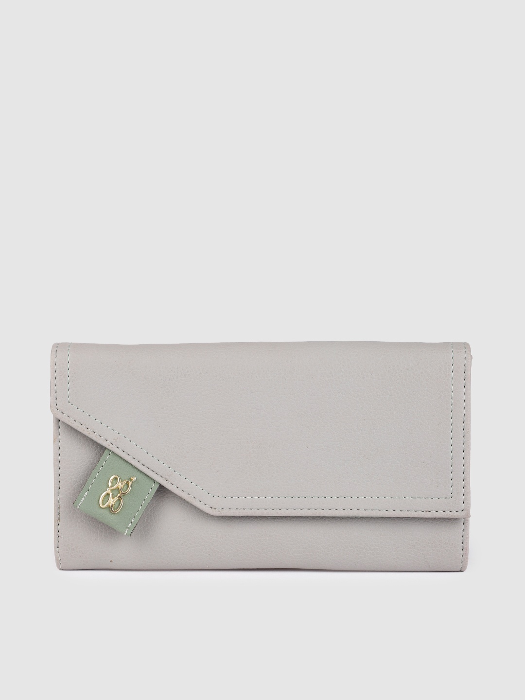 

Baggit Women Grey Solid Synthetic Leather Two Fold Wallet