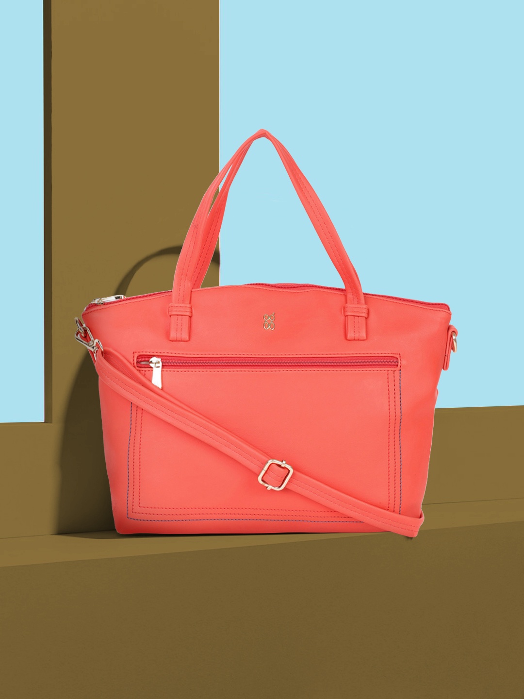 

Baggit Coral Red LXE ZEEP E DIEGO Handheld Bag