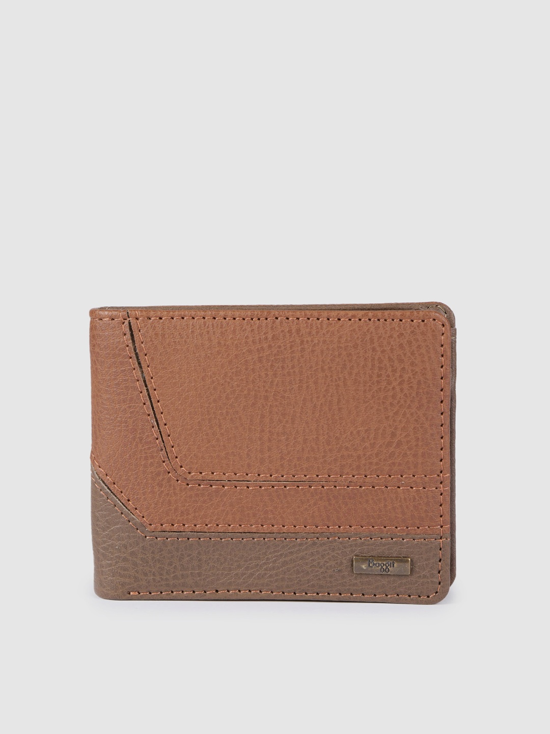 

Baggit Men Brown Colourblocked GW CHIMES Two Fold Wallet