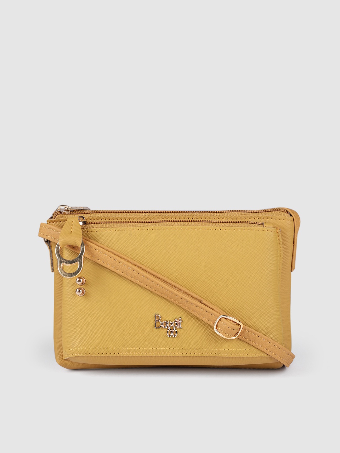 

Baggit Women Yellow Structured Sling Bag
